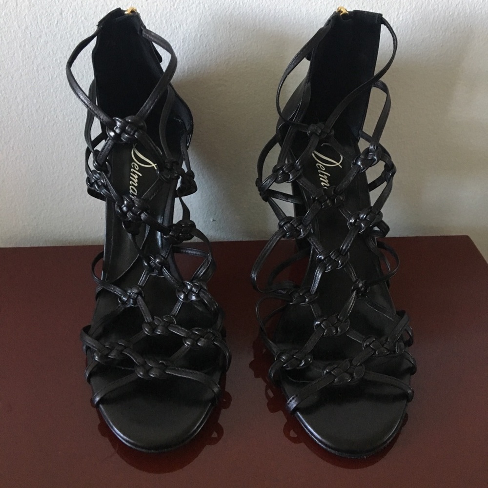 Delman black sandals - 7.5